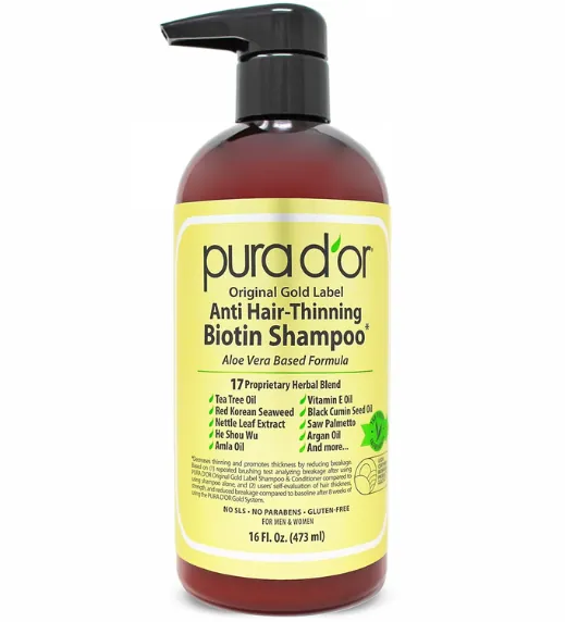 Pura D'or Original Gold Label Anti-Thinning Shampoo